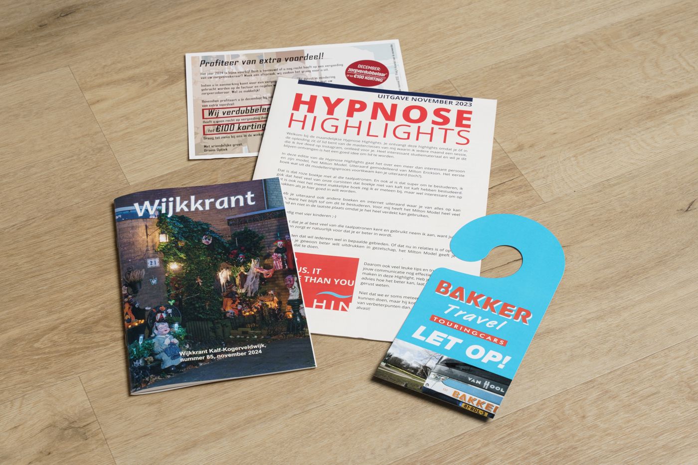 Verzameling drukwerk van Drukkerij Zaansprint