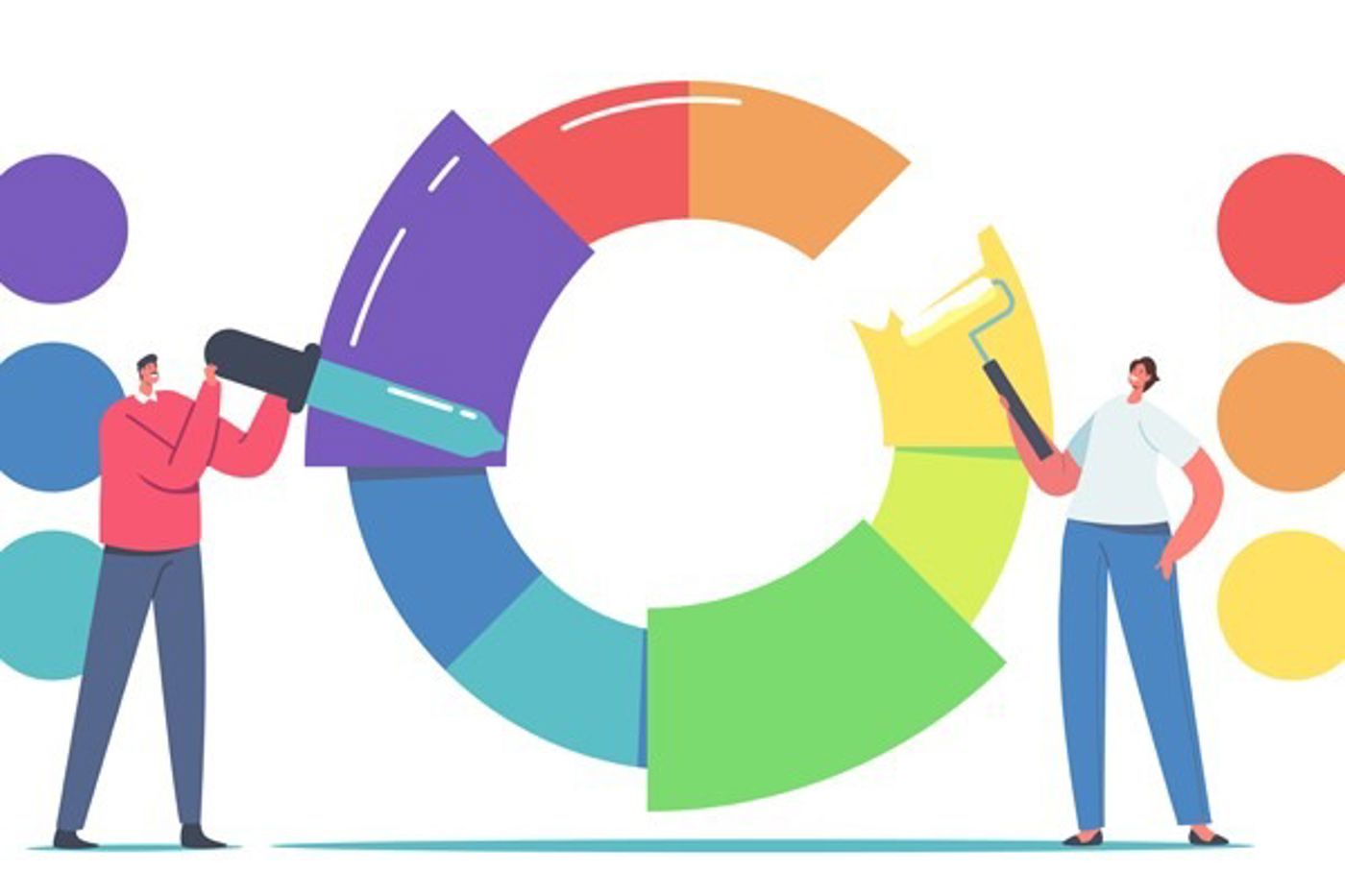 Illustratie kleurenpallet