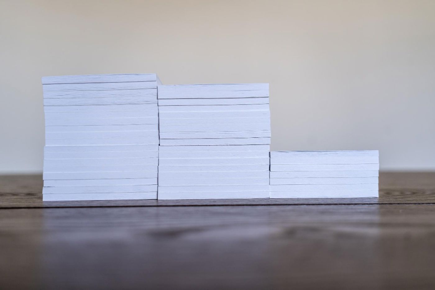 Stapels met papier Stapels met papier